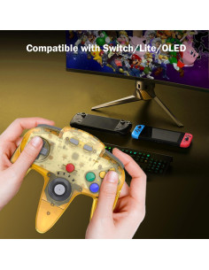 Controladores Inalámbricos N64 Kiwitatá - Paquete de 2 Amarillo 2