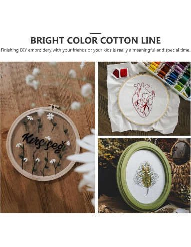 Kit de Fabricación de Pulseras Beavorty 16 Hilos Algodón