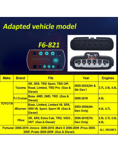Controlador de Acelerador Electrónico MCFAD F6 10 Modos Toyota 2