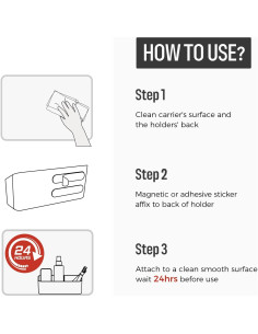 Soporte Magnético Loukin para Marcadores y Borradores - Negro 2