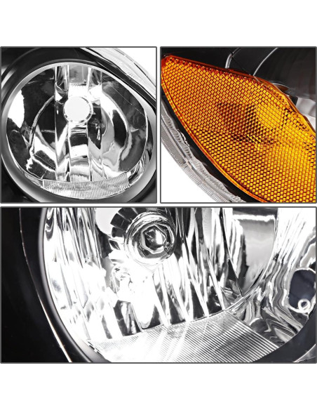 Conjunto de Faros Halógenos Auto Dynasty para Toyota Corolla 2003-2008