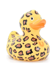 Juguete de baño pato de goma Bud Ducks leopardo 10 cm