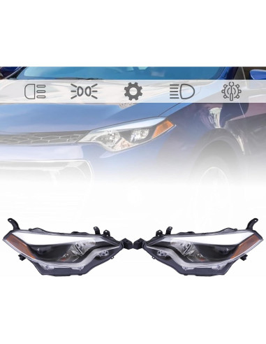 Conjunto de faros delanteros TFCFL para Toyota Corolla 2014-2016