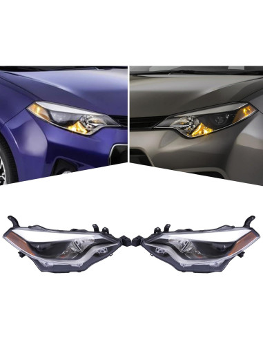 Conjunto de faros delanteros TFCFL para Toyota Corolla 2014-2016