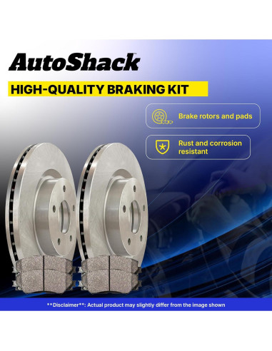 Kit de Freno Frontal Auto Shack para Toyota Corolla 2003-2008