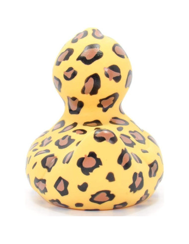Juguete de baño pato de goma Bud Ducks leopardo 10 cm