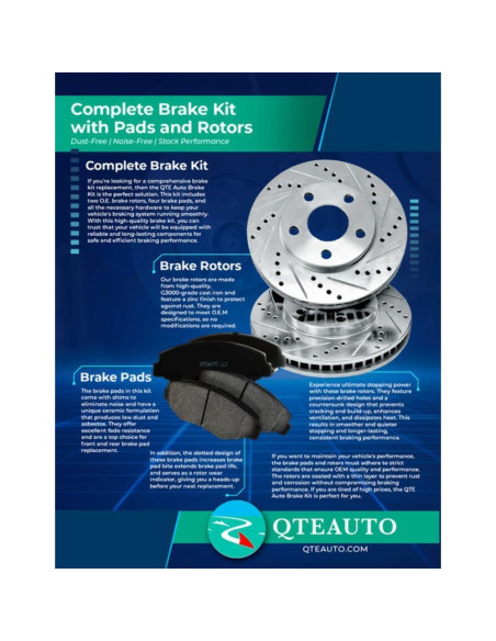 Discos de freno delanteros PM Auto para Toyota Corolla 2003-2008