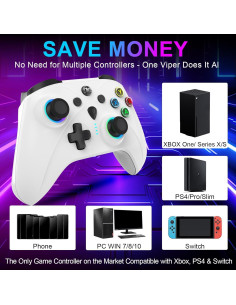 Controlador con cable Ugame Viper para Xbox/PS4/Switch/PC 2