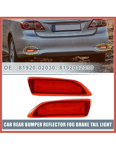 Luz de freno de niebla trasera LED ACROPIX para Toyota Corolla 2011-2013