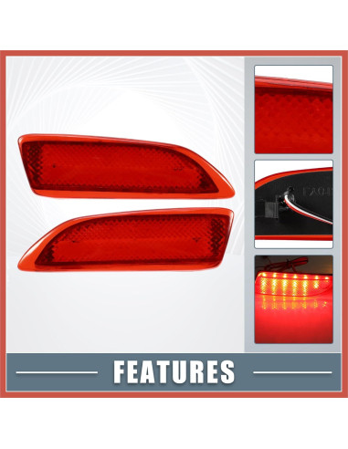 Luz de freno de niebla trasera LED ACROPIX para Toyota Corolla 2011-2013