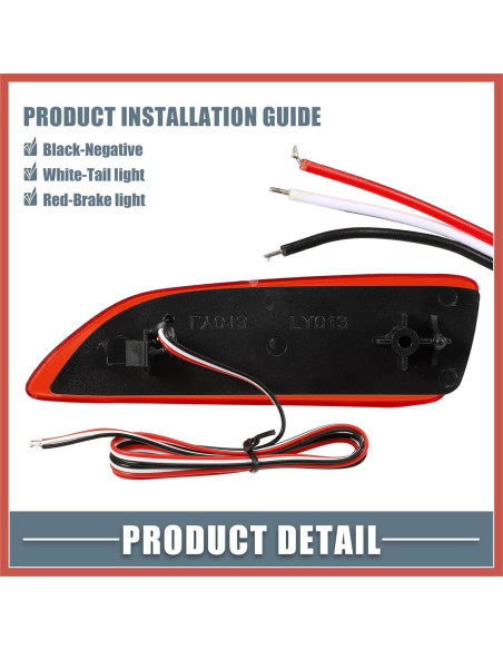 Luz de freno de niebla trasera LED ACROPIX para Toyota Corolla 2011-2013