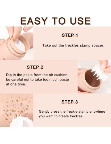 Sello de Pecas Líquido Erinde Chocolate 30g - Natural y Impermeable