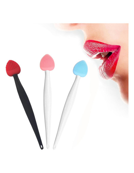Cepillo Exfoliante de Silicona para Labios - 3 Colores