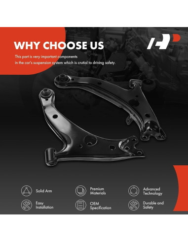 Brazo de Control Inferior Frontal A-Premium para Toyota Corolla 1996-2002