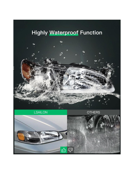 Conjunto de Faros LSAILON para Toyota Corolla 1998-2000