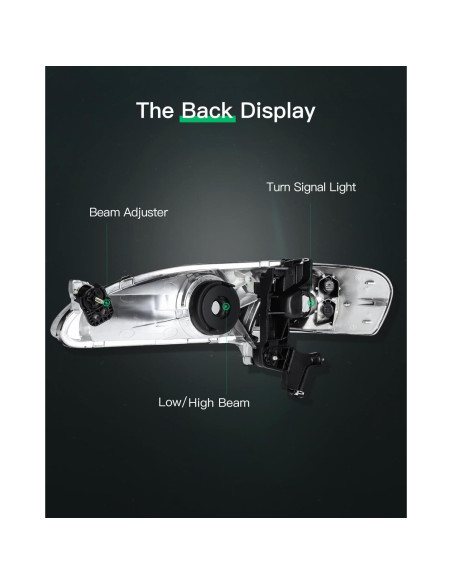 Conjunto de Faros LSAILON para Toyota Corolla 1998-2000