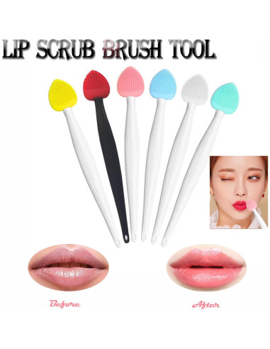 Cepillo Exfoliante de Silicona para Labios - 3 Colores