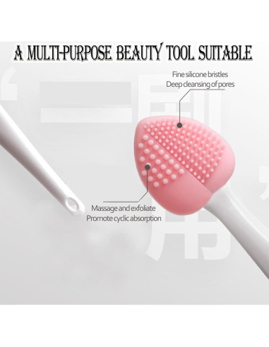 Cepillo Exfoliante de Silicona para Labios - 3 Colores