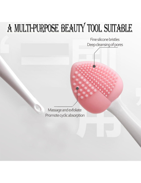 Cepillo Exfoliante de Silicona para Labios - 3 Colores