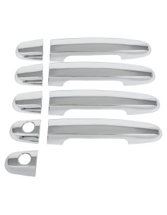 Cubiertas de Manijas de Puerta Exterior ECCPP Cromadas 4 Pcs