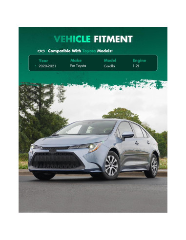 Alerón Trasero SCITOO para Toyota Corolla 2020-2021 Ajustable