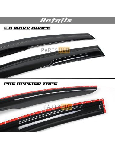 Viseras de Ventana Ahumadas S.H. para Toyota Corolla 2009-2013