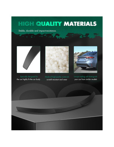 Alerón Trasero SCITOO para Toyota Corolla 2020-2021 Ajustable