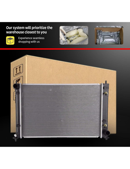 Radiador VibeUp 2890 para Scion xD y Toyota Yaris 1.8L/1.5L