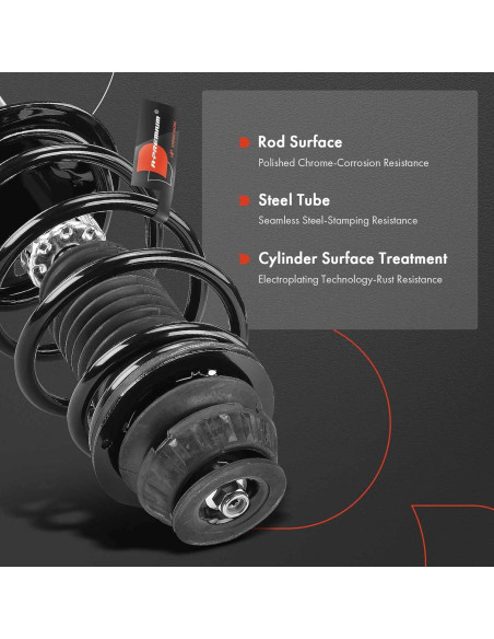 Amortiguador y Resorte A-Premium para Toyota Yaris 2012-2015