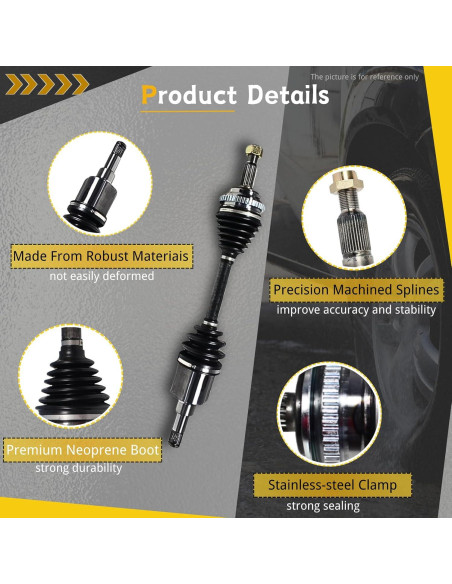 Ejes CV Frontal GZTianSai para Toyota Yaris 1.5L 2007-2014