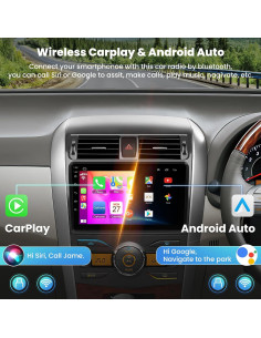 Radio Estéreo Android 13 4G+64G para Toyota Corolla 2009-2013 2