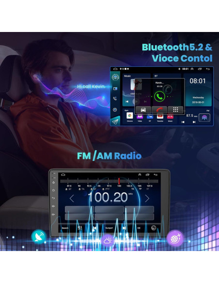 Radio Estéreo Android 13 4G+64G para Toyota Corolla 2009-2013