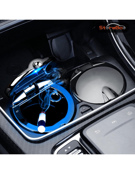 Cenicero de coche StoreBao para Mercedes-Benz Fibra de carbono