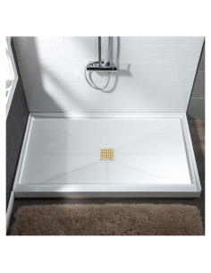Base de Ducha WOODBRIDGE 121.9x91.4 cm Antideslizante Oro