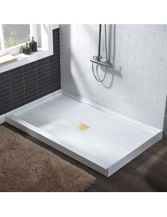 Base de Ducha WOODBRIDGE 121.9x91.4 cm Antideslizante Oro 2