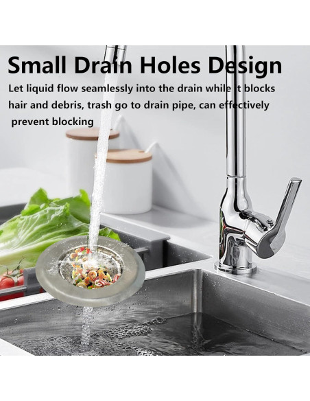 2 Filtros de Drenaje Acero Inoxidable 5.5 cm AUXBC