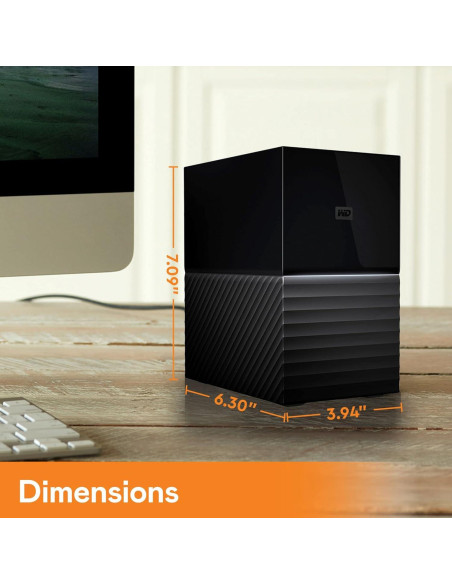 Disco Duro Externo WD My Book Duo 44TB USB 3.2 RAID