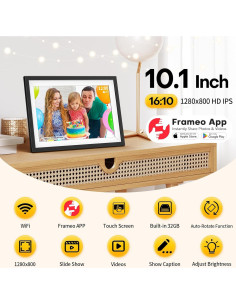 Marco de Fotos Digital WiFi AISLPC 10.1" 32GB HD IPS 2