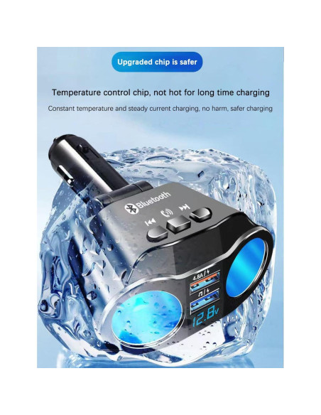 Adaptador de Encendedor de Cigarrillos Alanph 2 Salidas 4.8A