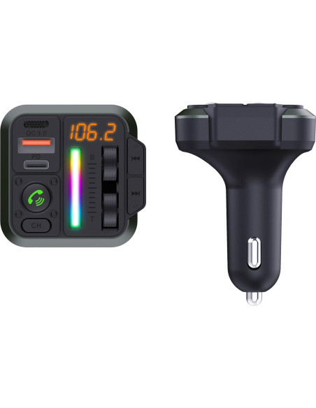 Transmisor FM Bluetooth IQ Sound IQ-311BT Cargador de Coche