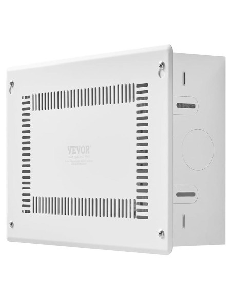 Caja de Medios Empotrada VEVOR 9 Pulgadas Acero Blanco