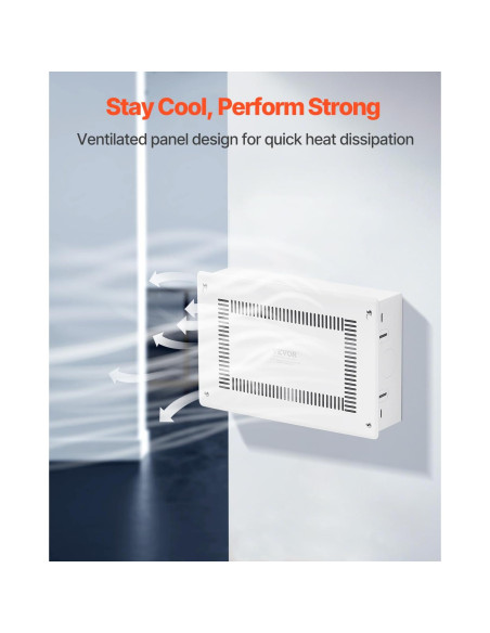 Caja de Medios Empotrada VEVOR 9 Pulgadas Acero Blanco