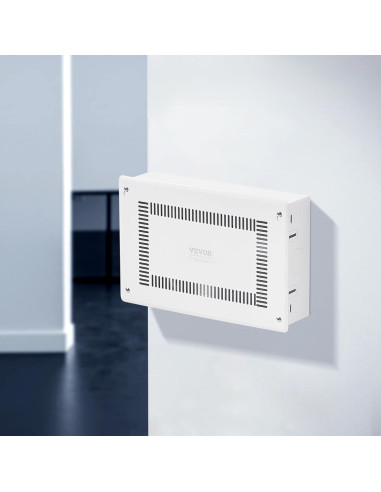 Caja de Medios Empotrada VEVOR 9 Pulgadas Acero Blanco