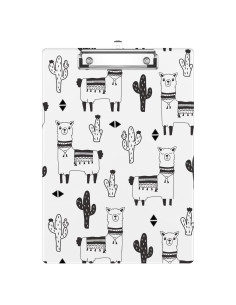 Portapapeles A4 EMXION Alpaca Cactus con Clip de Metal