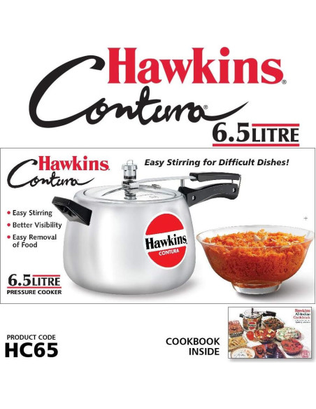 Olla a Presión Hawkins Contura 6.5L Aluminio Pulido