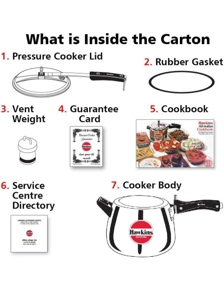 Olla a Presión Hawkins Contura 6.5L Aluminio Pulido