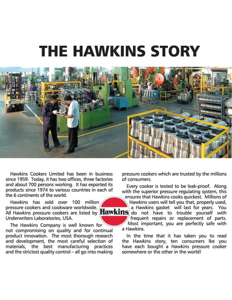 Olla a Presión Hawkins Contura 6.5L Aluminio Pulido