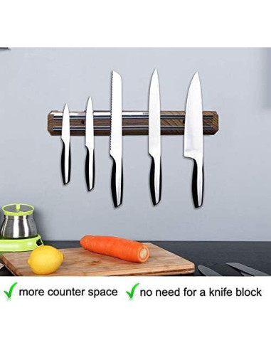 Soporte Magnético para Cuchillos HILLHOME 38 cm Organizador