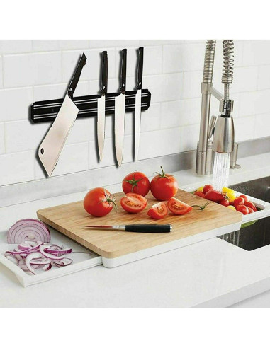 Soporte Magnético para Cuchillos HILLHOME 38 cm Organizador