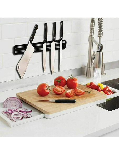 Soporte Magnético para Cuchillos HILLHOME 38 cm Organizador